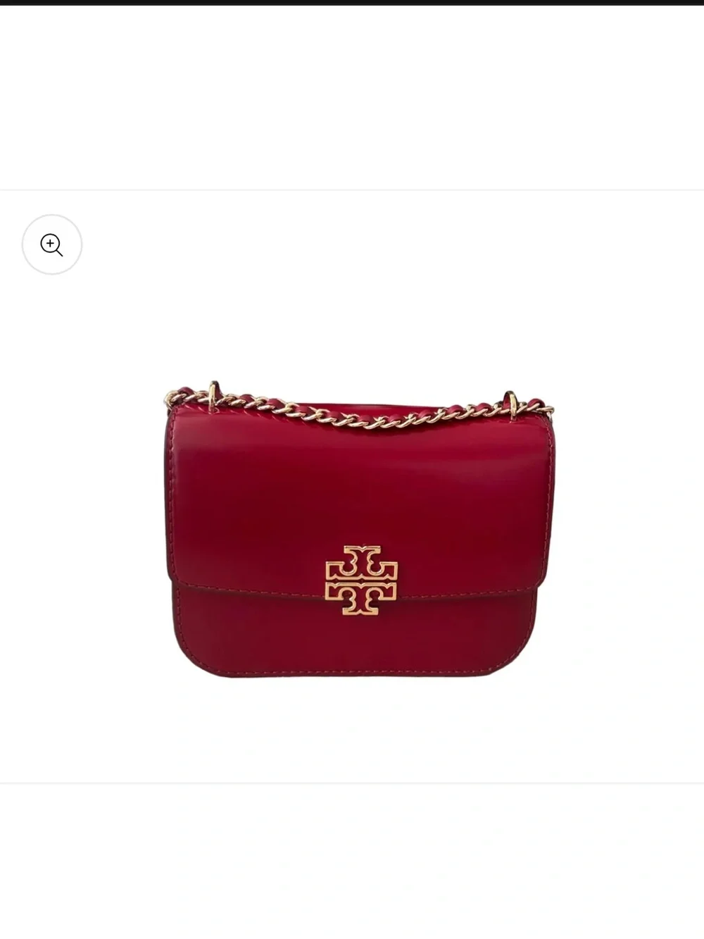 Tory Burch Britten Chain Shoulder Bag with Gold Logo - Picture 4 of 9